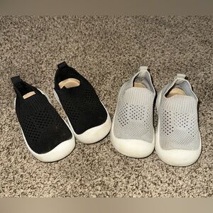 Toddler Slip-On Sneakers set - Black and Gray